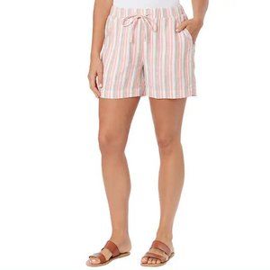 NWT Briggs New York Womens Linen Blend Pull-on Summer Shorts Size S $50 3HL117